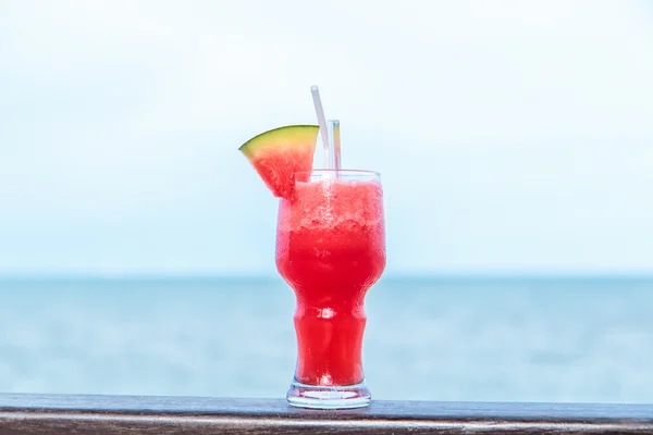 Watermelon juice with  fruit — Stock Photo, Image