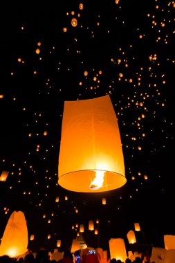 Chiang Mai fenerler yüzen