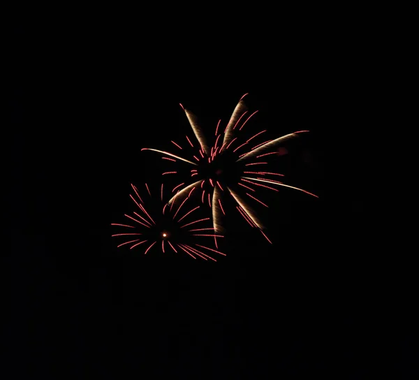 Schöne bunte Urlaub Feuerwerk — Stockfoto