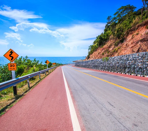 Kustvägen berg highway — Stockfoto