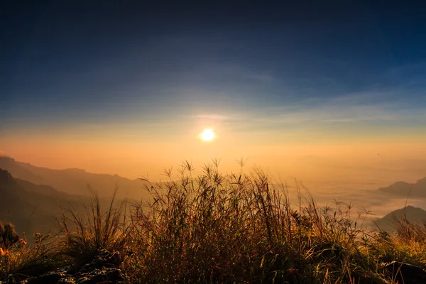 Sonnenaufgangslandschaft in der Natur — Stockfoto