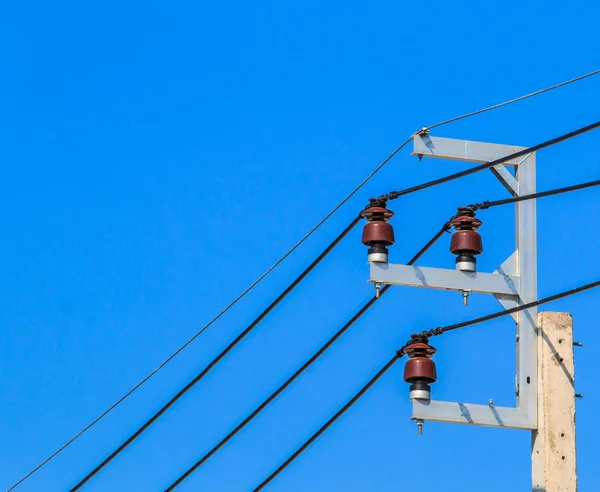 Wire and blue sky — Stock Photo, Image