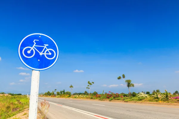 Etykieta trasa rowerowa — Zdjęcie stockowe