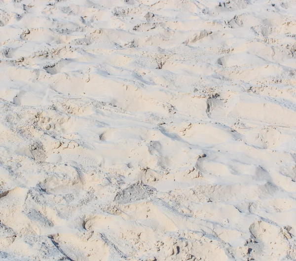 Fotspår i sandstrand — Stockfoto