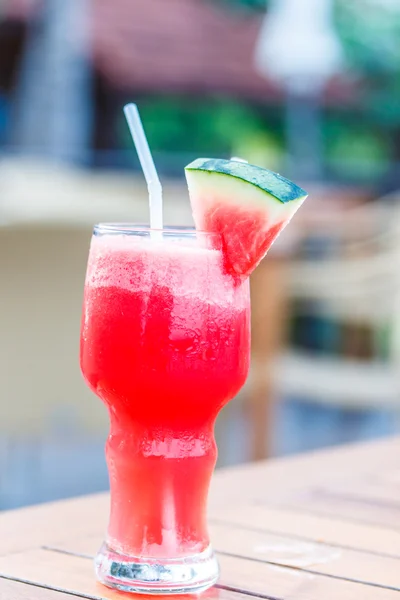 Watermelon juice with  fruit — Stock Photo, Image