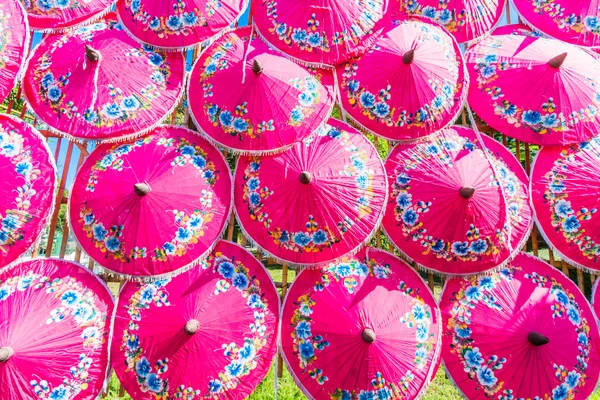 Paper umbrellas in Thailand — Stock Photo, Image