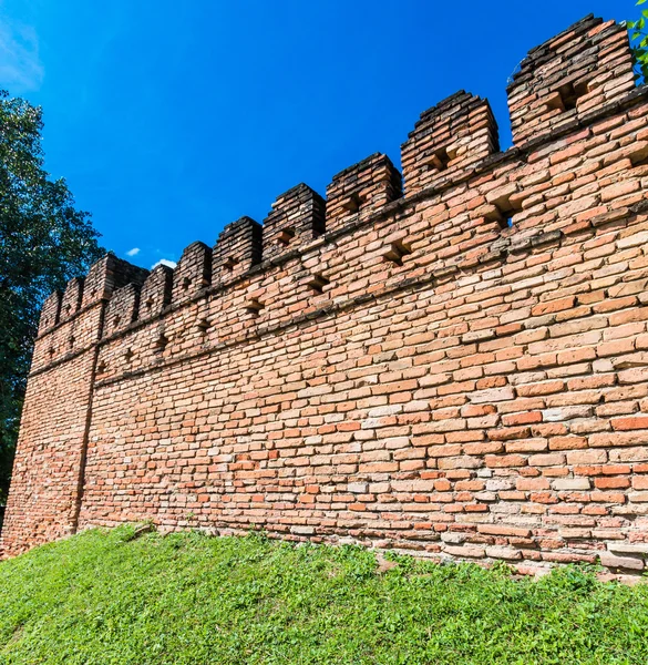 Oude muur in Chiang Mai — Stockfoto