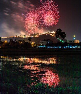 Güzel fireworks uygulamasında kutlama