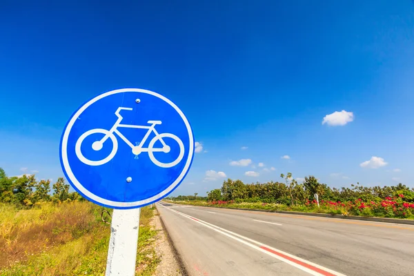 Carril de la etiqueta de la bicicleta —  Fotos de Stock