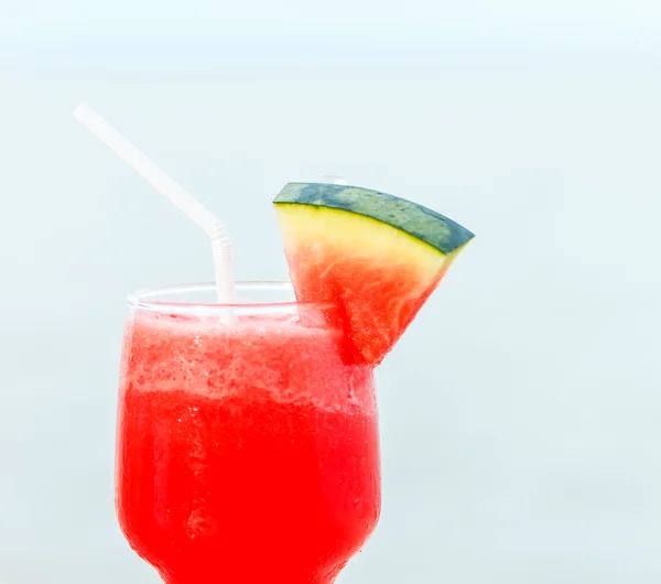 Watermelon juice with  fruit — Stock Photo, Image