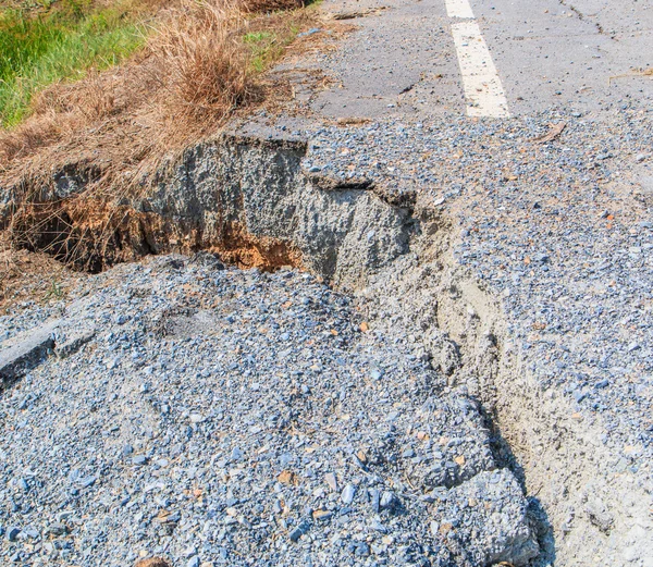 Damaged asphalt  background — Stock Photo, Image