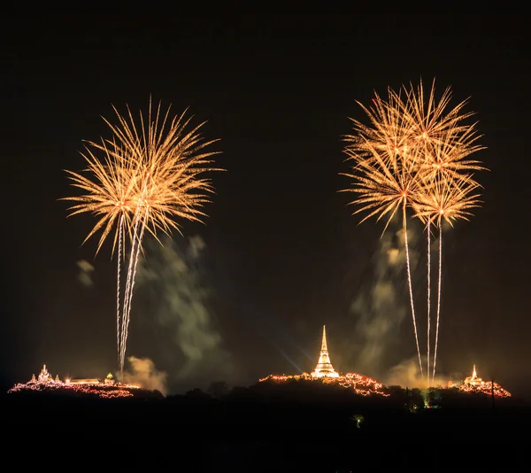 Schöne bunte Urlaub Feuerwerk — Stockfoto
