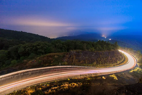 Route asphaltée vide en Thaïlande — Photo