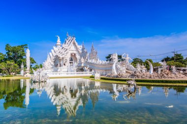 Wat Rong Khun in Thailand clipart