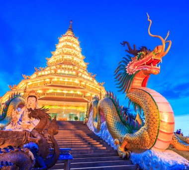 Chinese temple in Thailand clipart