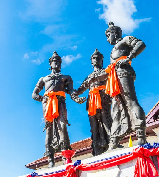 Pomnik Trzech Króli w Tajlandii — Zdjęcie stockowe