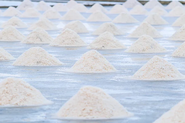 Salt in salt seaside farm — Stock Photo, Image