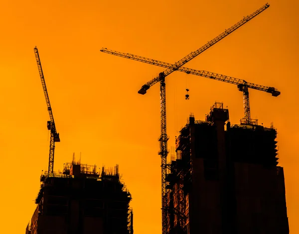 Construction Site cranes — Stock Photo, Image