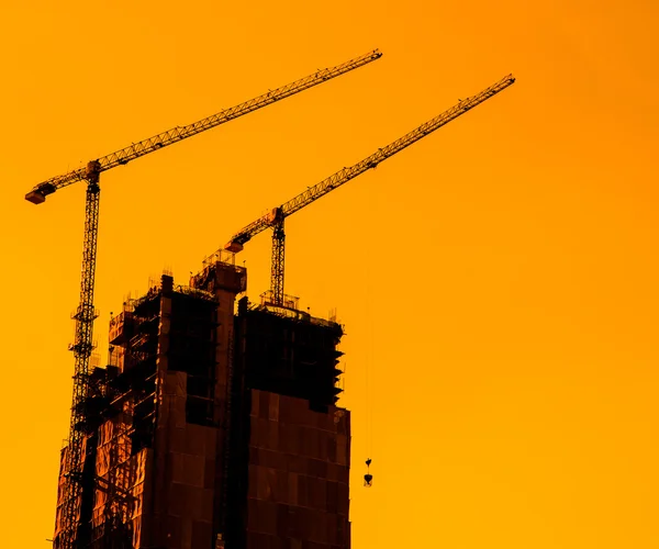 Construction Site cranes — Stock Photo, Image