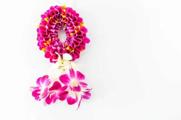 Guirnalda de flores de orquídea — Foto de Stock