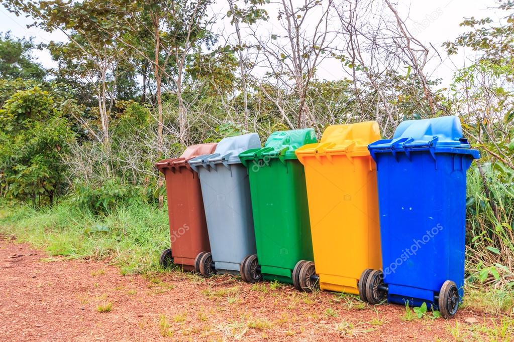 Trash recycling containers Stock Photo by ©Deerphoto 71697527