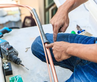 Klima yüklemeye hazırlanılıyor