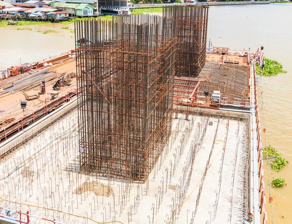 Construction site of bridge — Stock Photo, Image