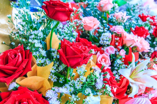 Ζωηρόχρωμα λουλούδια μπουκέτο — Φωτογραφία Αρχείου