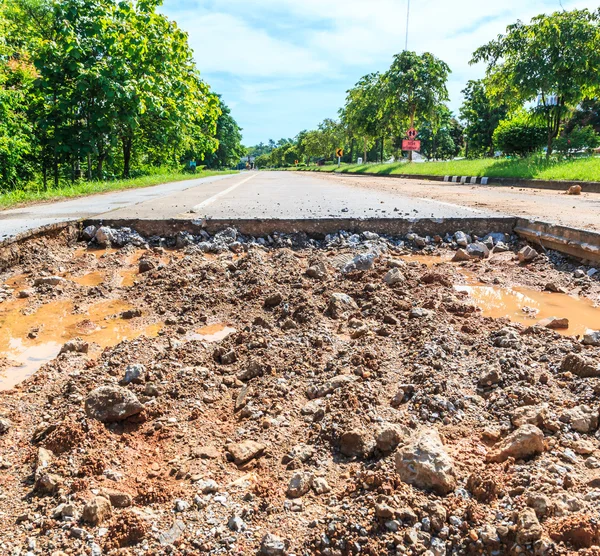 Trabajos de reparación de carreteras —  Fotos de Stock