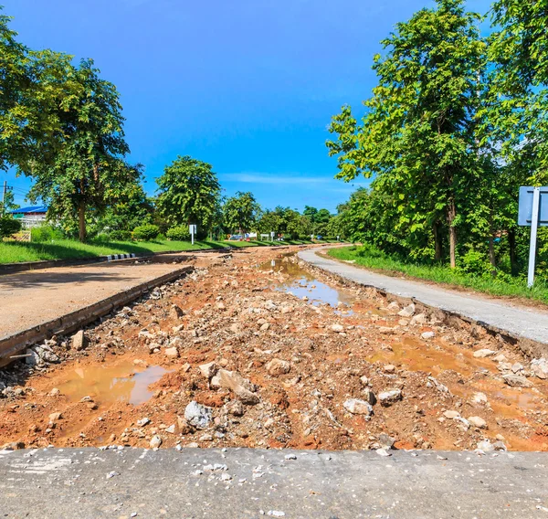 Travaux de réparation routière — Photo