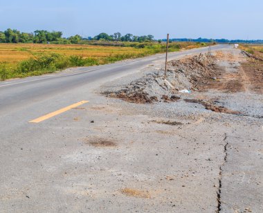 Erozyona uğramış kil tabakası