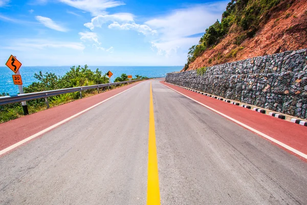 Perfect coastal road — Stock Photo, Image