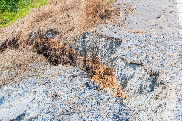 Schicht aus erodiertem Ton — Stockfoto