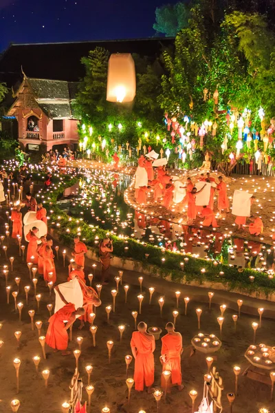 Loy krathong festivali — Stok fotoğraf