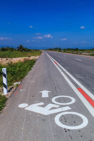 Asphalt Bicycle lanes — Stock Photo, Image