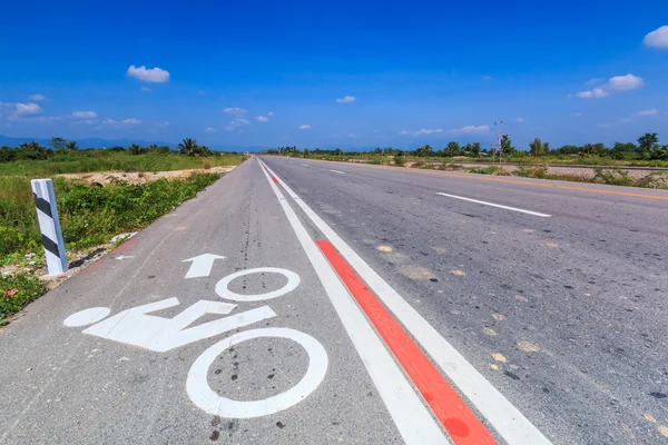 Asfalto Carriles bici — Foto de Stock