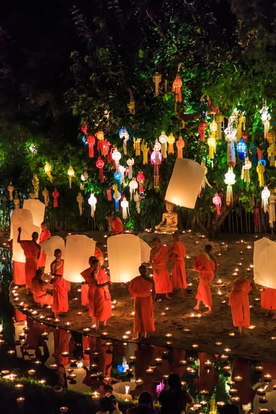 Loy Krathong festival in Chiang Mai — Stockfoto