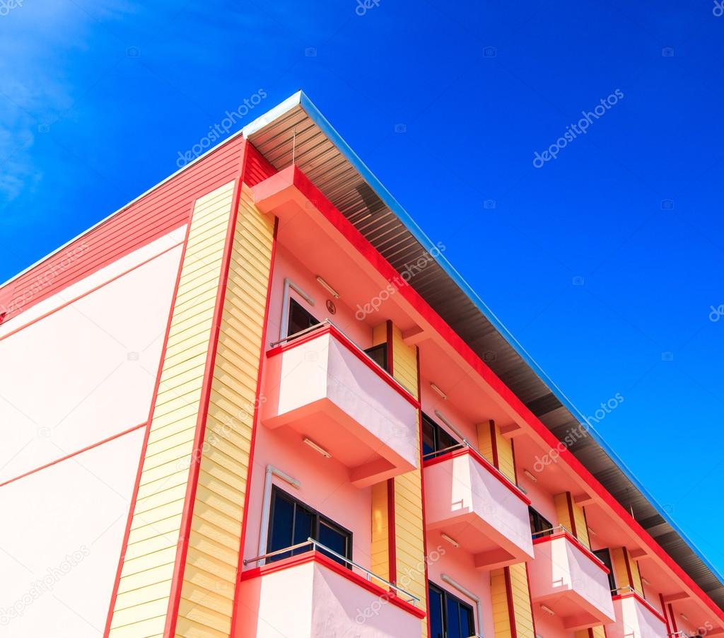 Hotel  Building and blue sky