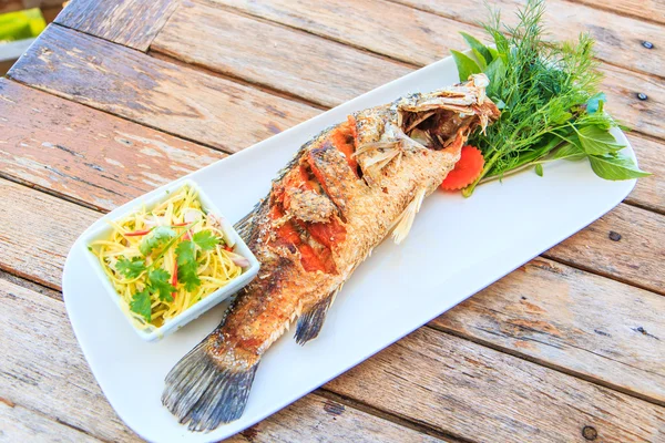 Fried Fish Thail Food — Stock Photo, Image