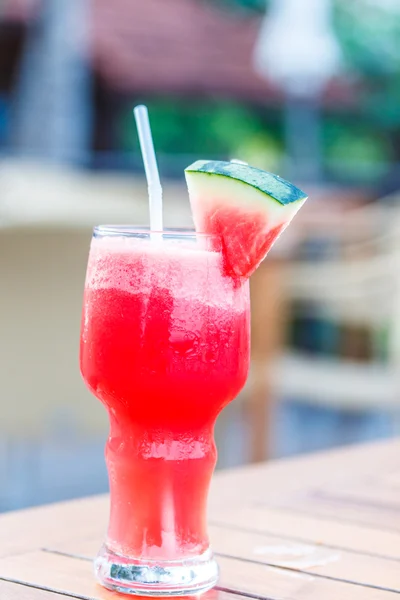 Watermelon juice with  fruit — Stock Photo, Image