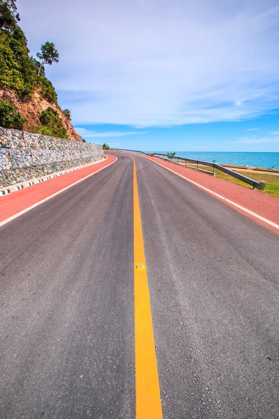 完璧な海岸沿い道路 — ストック写真