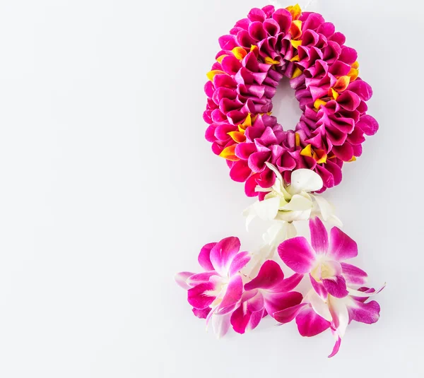 Guirnalda de flores de orquídea — Foto de Stock