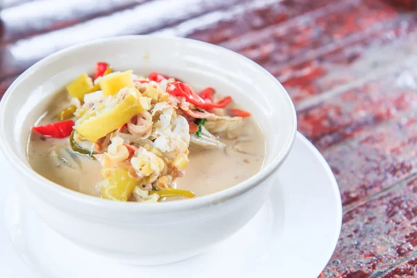 Tom yam krabbe Thai Essen — Stockfoto