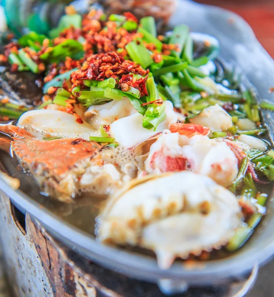 Tom Yum Mariscos Tailandia — Foto de Stock