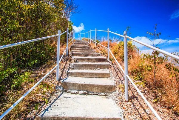 楼梯通路上山 — 图库照片