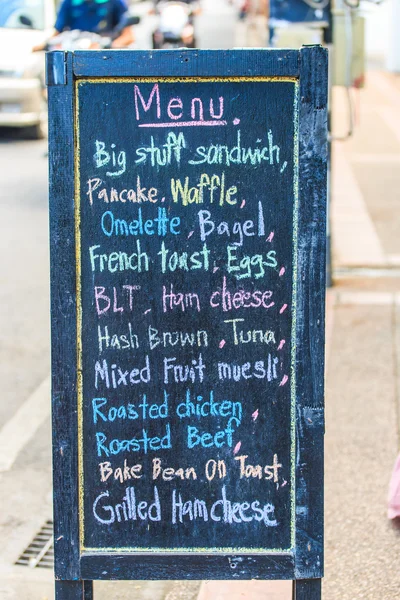 Menu food board — Stock Image Menu food board Royalty Free Stock Images