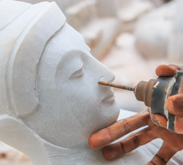 Marmo della statua Buddha — Foto Stock