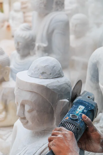 Marmo della statua Buddha — Foto Stock