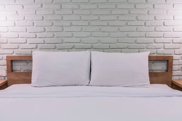 Leeres Bett gelegt — Stockfoto