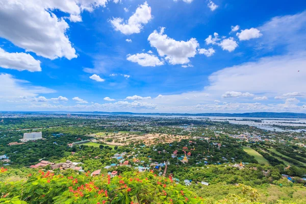 Panoramatický pohled z Mandalay — Stock fotografie